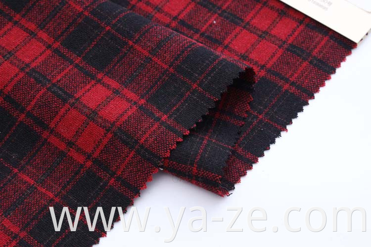 Classic design check plaid tweed manufacturer yarn dyed fabric woolen wool for men shirt women blouse cloth